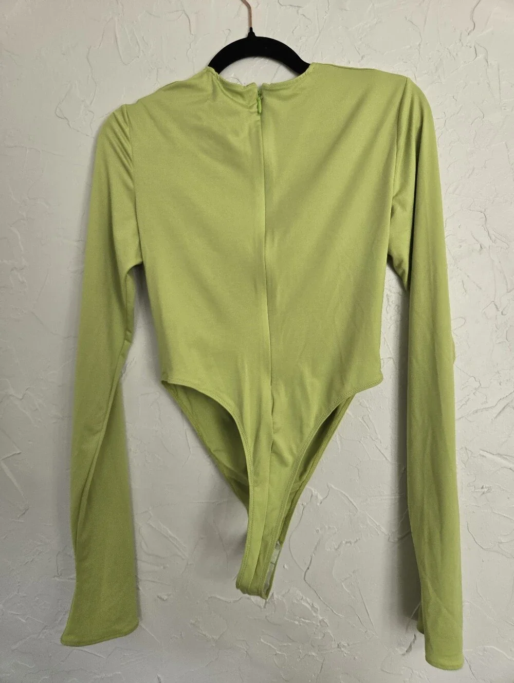NWT House of CB Green Cut Out Long Sleeve Estrelle Bodysuit, L